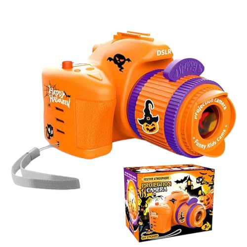 Projektorkamera für Kinder, Projektorkamera für Dias, Halloween-Themen-Kamera-Projektor - Schlafgeschichten Projektionsspiel auf Bildspulen, Nachtlicht Projektorkamera für Kinder, Projektorkamera für Dias, Halloween-Themen-Kamera-Projektor - Schlafgeschichten Projektionsspiel auf Bildspulen, Nachtlicht von Generic