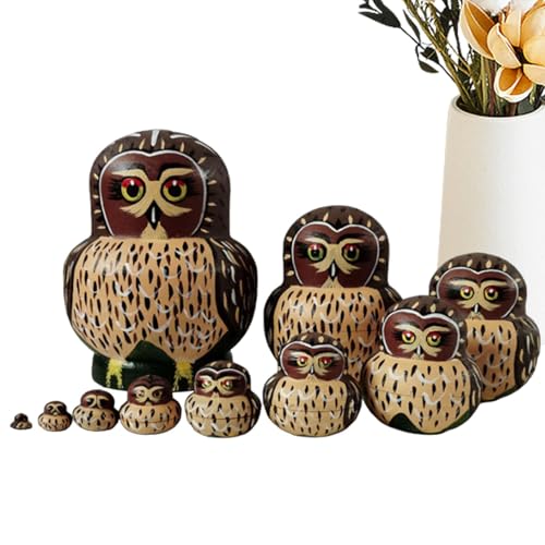 Pünktliche Puppen, russische Legoges Dolls | 10 Stück stapelbares Spielzeug mit niedlichen Tieren, Puppen mit Cartif -Tieren, Kinderspielzeug, Erwachsene, Heimdekoration, Dekoration von Pünktliche Puppen, russische Legoges Dolls | 10 Stück stapelbares Spielzeug mit niedlichen Tieren, Puppen mit Cartif -Tieren, Kinderspielzeug, Erwachsene, Heimdekoration, Dekoration von von Generic