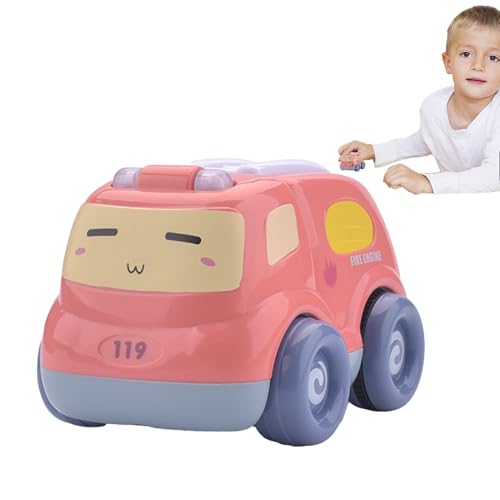 Pullback Spielzeug, Rückzug für Kinder - Pädagogische Taxis - Pull Back and Go Auto Spielzeug, Auto Spielzeug für Kleinkinder, Pullback Auto Spielzeug, kleines Feuerwehrauto Taxis zum Geburtstag von Generic