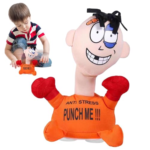 Punch Screaming Toy - Sensory Gefüllte Figur Stanzpuppe mit Saugbasis - Beruhigendes Plüsch beruhigendes Spielzeug für Klassenkameraden, Freunde, Studenten, Kollegen, Lehrer Punch Screaming Toy - Sensory Gefüllte Figur Stanzpuppe mit Saugbasis - Beruhigendes Plüsch beruhigendes Spielzeug für Klassenkameraden, Freunde, Studenten, Kollegen, Lehrer von Generic