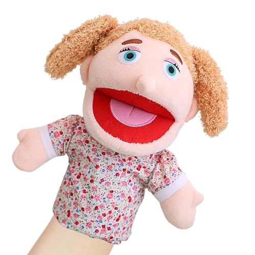 Puppe für Familie im Vorschulalter, Puppenpuppen für Familie – Machen Sie so, als würden Sie Puppenspiele spielen – weiche Plüschpuppe für Bühnenaufführungen mit beweglichem Mund für rag Puppe für Familie im Vorschulalter, Puppenpuppen für Familie – Machen Sie so, als würden Sie Puppenspiele spielen – weiche Plüschpuppe für Bühnenaufführungen mit beweglichem Mund für rag von Generic