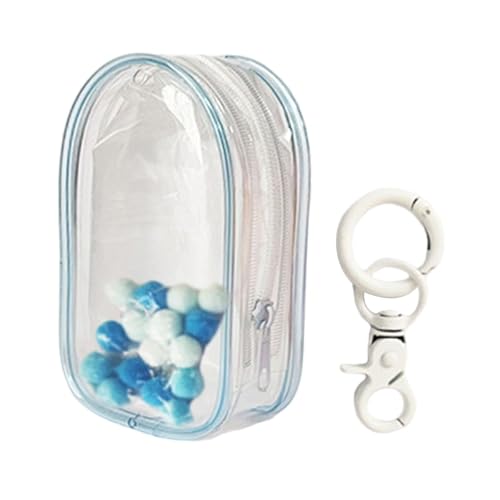 Puppen Displaytasche mit Schlüsselanhänger, Klare Mini Puppentasche, Kleine Puppentasche, Outdoor Puppentasche, BLAU Puppen Displaytasche mit Schlüsselanhänger, Klare Mini Puppentasche, Kleine Puppentasche, Outdoor Puppentasche, BLAU von Generic