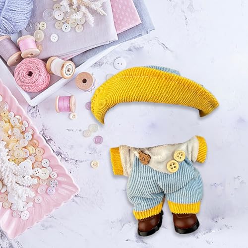 Puppen Zubehör Trendige Puppen-Outfits für Kinder Perfektes Spielen drinnen draußen Strapazierfähiger Stoff Ideal für Kinder ab 3 Jahren Tne784 (Yellow, 17cm) von Generic
