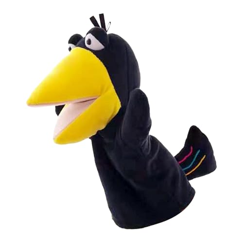 Puppen für Kinder - Crow Sock Puppet - Kinder Handpuppen -Set mit Arbeitsmund, Animal Crow Plush Plüsch für Showtheater Mit Einer Guten Haltbarkeit sind Diese Puppen perfekt für tägliche Puppen für Kinder - Crow Sock Puppet - Kinder Handpuppen -Set mit Arbeitsmund, Animal Crow Plush Plüsch für Showtheater Mit Einer Guten Haltbarkeit sind Diese Puppen perfekt für tägliche von Generic