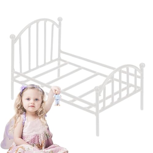 Puppenbett aus Metall – Puppenbett aus Metall, Vintage, Modell für Puppenhaus | Dekoration für Puppenhaus aus Metall, Vintage, Puppenhausmöbel von Dis Puppenbett aus Metall – Puppenbett aus Metall, Vintage, Modell für Puppenhaus | Dekoration für Puppenhaus aus Metall, Vintage, Puppenhausmöbel von Dis von Generic