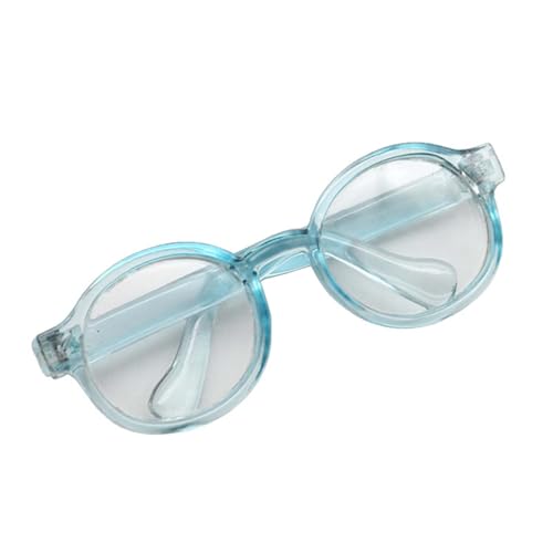 Puppenbrille 2025 Minibrille Kleidung Accessoires Puppenkostüm Zubehör Tne676 (Light Blue, One Size) von Generic