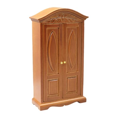 Puppenhäuser im Maßstab 1:12, Miniaturmöbel, Holz, Kleiderschrank, Puppenhäuser, Dekorationen, Zubehör für Puppenhäuser, Dekorationen von Generic