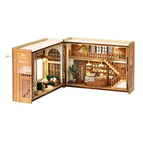 Puppenhaus-Set – Mit diesem Miniaturhaus-Set, Idee für den Raumbau von Miniaturhäusern aus Kunsthandwerk Spielzeug | Realistisches Puppenhaus, Kit zur Herstellung von Häusern von Generic