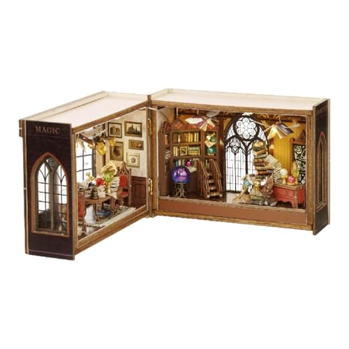 Puppenhausmodell – Puppenhaus aus Holz, Modell-Set für Puppenhaus, Vorlagen-Set mit außergewöhnlicher Handwerkskunst, Miniaturzimmer, Puppenhaus realistisch Ki Puppenhausmodell – Puppenhaus aus Holz, Modell-Set für Puppenhaus, Vorlagen-Set mit außergewöhnlicher Handwerkskunst, Miniaturzimmer, Puppenhaus realistisch Ki von Generic