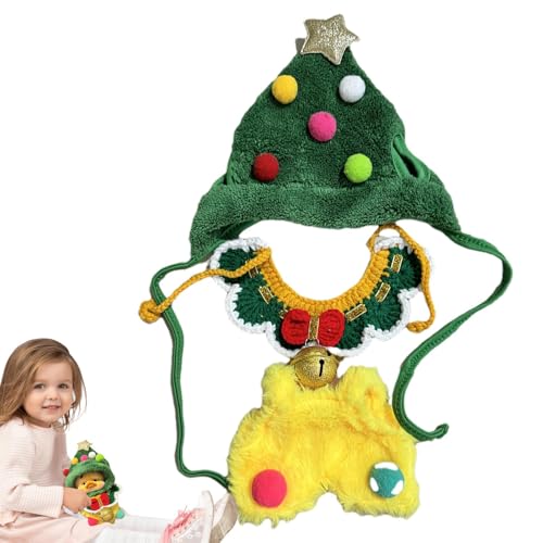 Puppenhut, Entenhut aus Plüsch, Umhang für Puppen, Kopfbedeckung für Weihnachten, Plüsch-Requisiten für Plüschzubehör von Generic