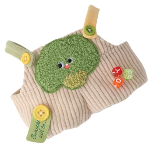 Puppenkleid aus Plüsch, 15 cm – Puppenkleidung für Gemüse und niedliche abnehmbare Plüschfiguren für dicke Puppenkleidung von 20 cm von Generic