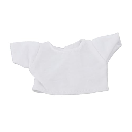 Puppenkleidung 1:6 Damen-T-Shirt, Kostüm, freiliegende Taille, kurzes Cosplay-Outfit, Soldatenkleidung für 12-Zoll-Soldatenfigur, Weiß von Generic