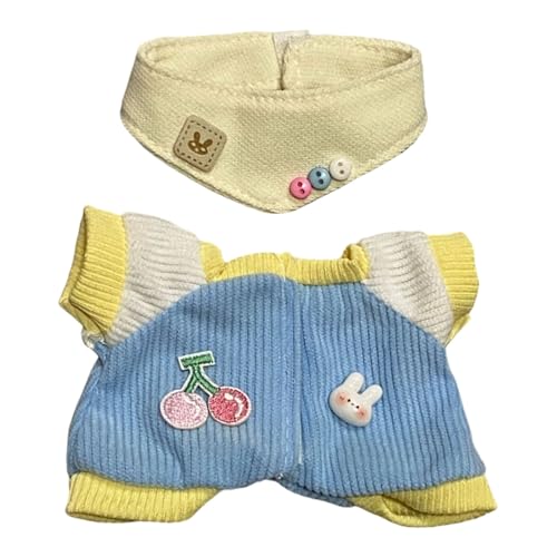 Puppenkleidung für 17 cm große Puppen, perfekt zum Spielen Ausstellen, Puppenzubehör für Sammler (Keine Puppen) Tne552 (Light Blue, 10cm) von Generic