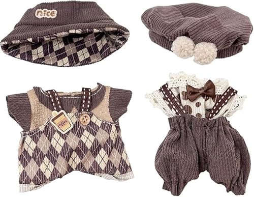 Puppenkleidung kompatibel mit bu-bu – 2er-Set, Kleidung for 17 cm große Puppen, Puppen-Outfit mit Zubehör, süßes, stilvolles Ankleiden for (Puppe) von Generic