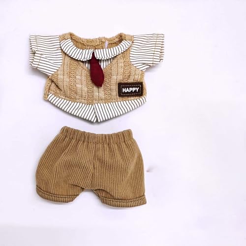 Puppenkleidungs-Ersatz-Outfit-Set im britischen Stil, modisches Stoffkostüm für Kinder ab 3 Jahren Sammler, perfekt zum Anziehen Spielen für 15-17 cm große Puppen Tne711 (A, 10cm) von Generic