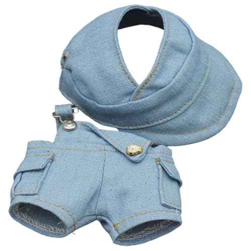 Puppenkleidungs-Outfit für 17 cm große Puppen, modisches Ankleidekostüm-Set, weiches Stoff-Puppenzubehör für Mädchen und Kinder, Rollenspiele Vzm406 (Light Gray3, 17X6cm) von Generic