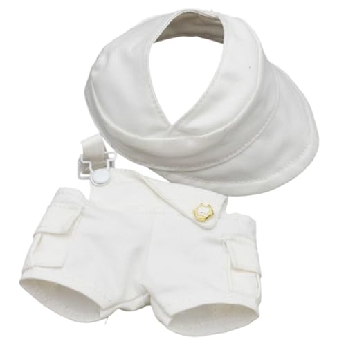 Puppenkleidungs-Outfit für 17 cm große Puppen, modisches Ankleidekostüm-Set, weiches Stoff-Puppenzubehör für Mädchen und Kinder, Rollenspiele Vzm406 (Light Gray4, 17X6cm) von Generic