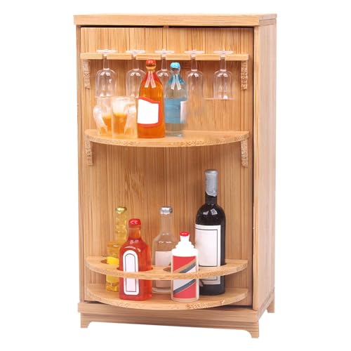 Puppenmöbel Weinschrank - Spielzeugschrank Miniaturmöbel | Sicher Und Langlebig: Verwendung Eines Weinschranks Mit Weinflaschen Und Gläsern, Puppenhausmöbeln, Rollenspielen Und Puppenhauszubehör Puppenmöbel Weinschrank - Spielzeugschrank Miniaturmöbel | Sicher Und Langlebig: Verwendung Eines Weinschranks Mit Weinflaschen Und Gläsern, Puppenhausmöbeln, Rollenspielen Und Puppenhauszubehör von Generic