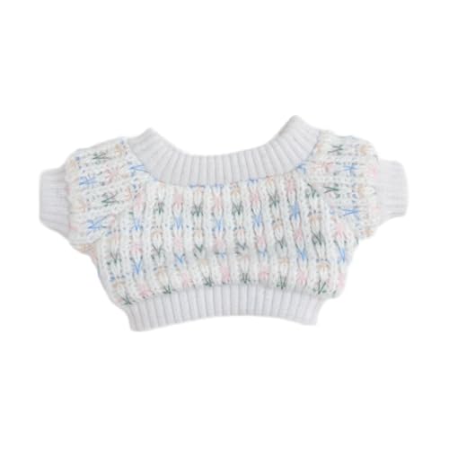Puppenpullover, Basteln Sie Ihre Eigene Puppe, Foto Requisiten, Pädagogische für Kinder, Rollenspiel Kostümzubehör für 17 cm Puppen, Weiß Puppenpullover, Basteln Sie Ihre Eigene Puppe, Foto Requisiten, Pädagogische für Kinder, Rollenspiel Kostümzubehör für 17 cm Puppen, Weiß von Generic