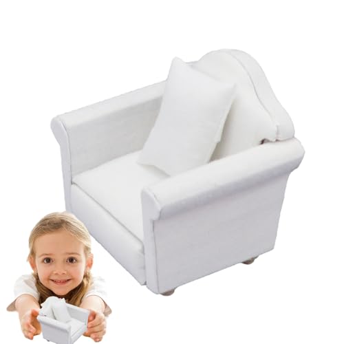 Puppensofa - Puppenmöbel 1/12 skaliert | Doll House Accessoires tun vor, DASS Sofa Möbelspielzeug für Mädchen Spielen Sofa Möbelspielzeug mit Puppensofa - Puppenmöbel 1/12 skaliert | Doll House Accessoires tun vor, DASS Sofa Möbelspielzeug für Mädchen Spielen Sofa Möbelspielzeug mit von Generic