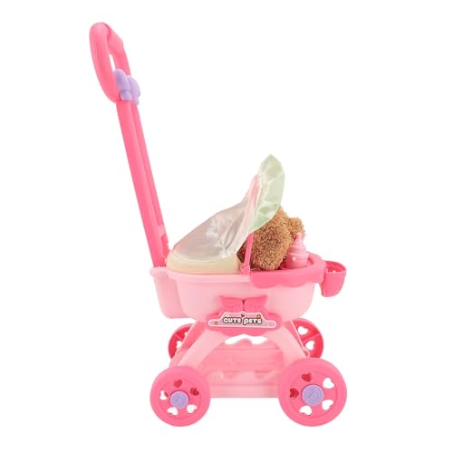 Puppenwagen -Spielzeugspiel, Exquisite Nachahmung von Hundehunden für Hundes für (Teddy) von Generic