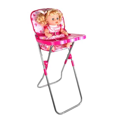 Puppenwagen für Kinder, faltbar, tragbar, leichter Korb zur Aufbewahrung von Puppen, Rosa, verstellbare Griffe, langlebig, Kinderwagen, Kinderwagen Puppenwagen für Kinder, faltbar, tragbar, leichter Korb zur Aufbewahrung von Puppen, Rosa, verstellbare Griffe, langlebig, Kinderwagen, Kinderwagen von Generic
