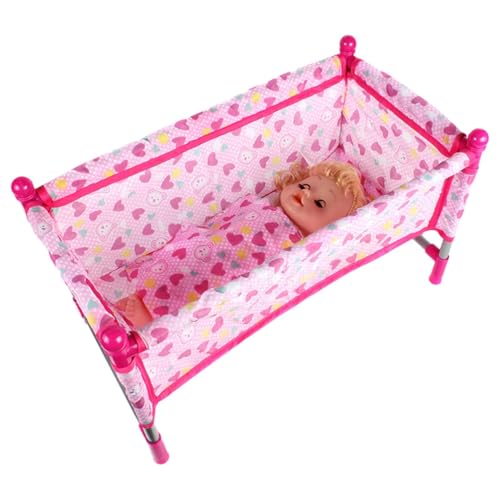 Puppenwagen für Kinder, faltbar, tragbar, leichter Korb zur Aufbewahrung von Puppen, Rosa, verstellbare Griffe, langlebig, Kinderwagen, Kinderwagen Puppenwagen für Kinder, faltbar, tragbar, leichter Korb zur Aufbewahrung von Puppen, Rosa, verstellbare Griffe, langlebig, Kinderwagen, Kinderwagen von Generic