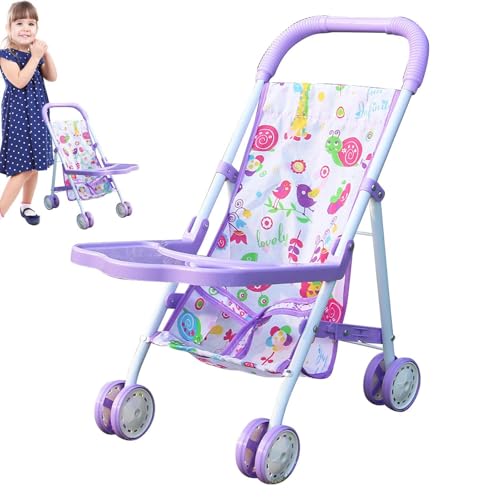 Puppenwagen für Puppen, geeignet für Babys, mit Korb unten, Zubehör für Puppen für Kinder ab 3 Jahren, Puppenzubehör für Kinder, Spielbegleiter Favori Puppenwagen für Puppen, geeignet für Babys, mit Korb unten, Zubehör für Puppen für Kinder ab 3 Jahren, Puppenzubehör für Kinder, Spielbegleiter Favori von Generic