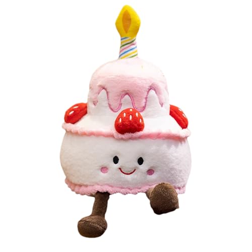 Push Canting Cake Music Doll | Musik-Plüschspielzeug, Puppe in Kuchenform mit Happy Birthday Lied, weiches Lied Spielzeug, kleine Plüschstorte für , von Generic
