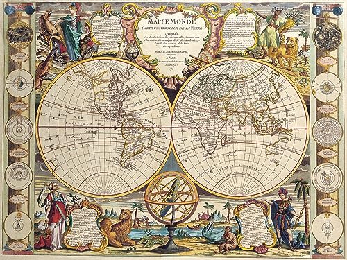 Puzzle 1000 Teile Antike Weltkarte 75 * 50Cm Puzzle 1000 Teile Antike Weltkarte 75 * 50Cm von Generic