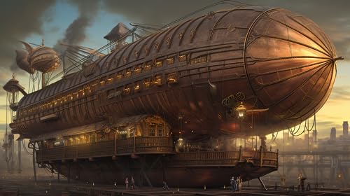 Puzzle 1000 Teile Riesiges Steampunk-Luftschiff 75 * 50Cm Puzzle 1000 Teile Riesiges Steampunk-Luftschiff 75 * 50Cm von Generic
