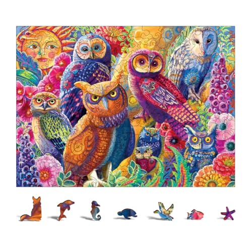 Puzzle 300 Teile Kinder Tierthema Unregelmäßiges Puzzle Eltern-Kind-Interaktion und Heimdekorations-Kunstpuzzle Geschenkideen für Kinder (Farbe 3) von Generic