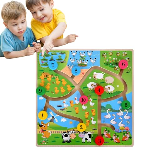 Puzzle-Aktivitätenbrett aus Holz, Farb- und Zahlenlabyrinth | Puzzletafel zum Zählen Lernen aus Holz | Feinmotorikspielzeug für Jungen und Mädchen ab 3 Jahren Puzzle-Aktivitätenbrett aus Holz, Farb- und Zahlenlabyrinth | Puzzletafel zum Zählen Lernen aus Holz | Feinmotorikspielzeug für Jungen und Mädchen ab 3 Jahren von Generic