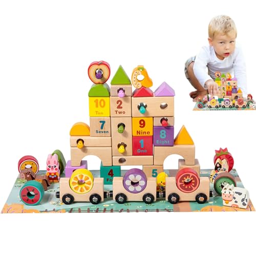 Puzzle-Blöcke, Puzzleblöcke für Lernspielzeug zum Sortieren und Kombinieren, frühes Lernspielzeug, Holz für das Vorschulalter, Puzzlespiel, verschiedene Formen, B-Konstruktion Puzzle-Blöcke, Puzzleblöcke für Lernspielzeug zum Sortieren und Kombinieren, frühes Lernspielzeug, Holz für das Vorschulalter, Puzzlespiel, verschiedene Formen, B-Konstruktion von Generic