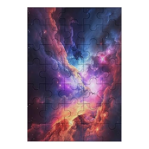 Puzzle Für Erwachsene 1000 Teile Holzpuzzle | Magical Galaxy Puzzle Puzzle | Hochauflösendes | Gelegenheitsspiel Art-Deco-Landschaft Größe: 35 von Generic