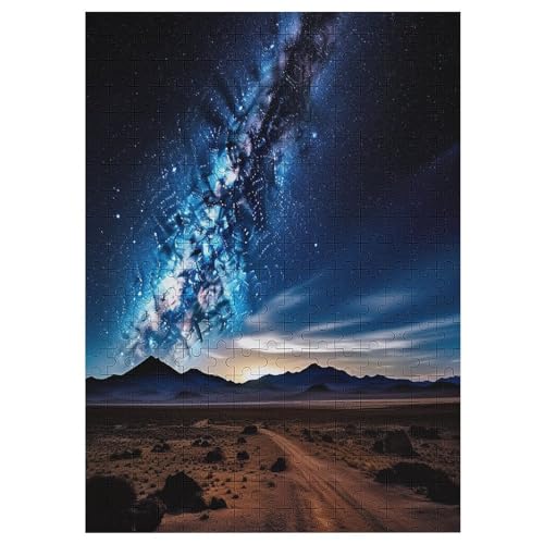 Puzzle Für Erwachsene 1000 Teile Holzpuzzle | Night Sky Puzzle Puzzle | Hochauflösendes | Gelegenheitsspiel Art-Deco-Landschaft Größe: 300 von Generic