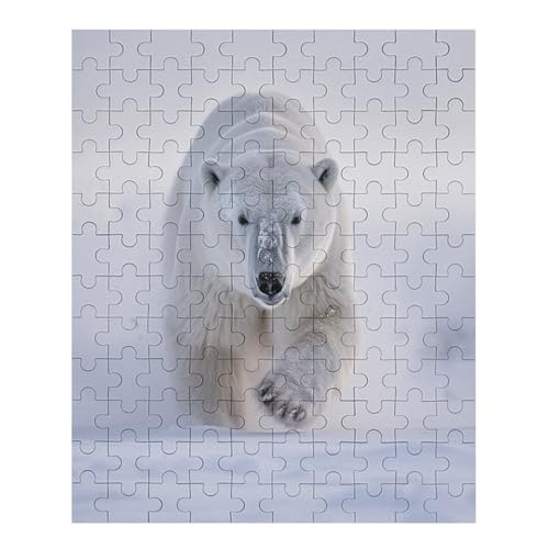 Puzzle Für Erwachsene 1000 Teile Holzpuzzle | Polar Bear Puzzle Puzzle | Hochauflösendes | Gelegenheitsspiel Art-Deco-Landschaft Größe: 70 von Generic