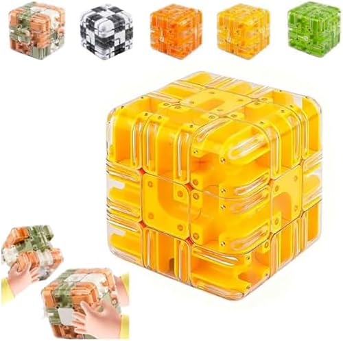 Puzzle -Labyrinth -Würfel, 3D Magic Cube Labyrinth Ball Puzzle, EIN tätiges Hirnteaser -Spielzeug, räumliches Bewusstsein Gehirntraining für Relax- und Logikentwicklung, Hirnteaserspielze Yellow 2pcs Puzzle -Labyrinth -Würfel, 3D Magic Cube Labyrinth Ball Puzzle, EIN tätiges Hirnteaser -Spielzeug, räumliches Bewusstsein Gehirntraining für Relax- und Logikentwicklung, Hirnteaserspielze Yellow 2pcs von Generic