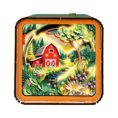 Puzzle Nachtlicht aus Holz - LED Lampe, handgefertigtes Handwerk für Erwachsene | Kreatives Holzbauset, dekorative Schreibtischlampe, perfekte Geschenke für Puzzle-Liebhaber, Puzzle Nachtlicht aus Holz - LED Lampe, handgefertigtes Handwerk für Erwachsene | Kreatives Holzbauset, dekorative Schreibtischlampe, perfekte Geschenke für Puzzle-Liebhaber, von Generic