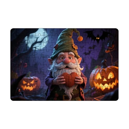Puzzle-Set mit Halloween-Motiven. Lernpuzzles, perfekt für den Spieleabend mit der Familie (mit Nummer auf der Rückseite). KzW884 (Black, 30x21cm) von Generic