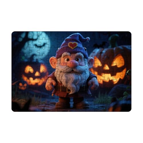 Puzzle-Set mit Halloween-Motiven. Lernpuzzles, perfekt für den Spieleabend mit der Familie (mit Nummer auf der Rückseite). KzW885 (Black, 30x21cm) von Generic