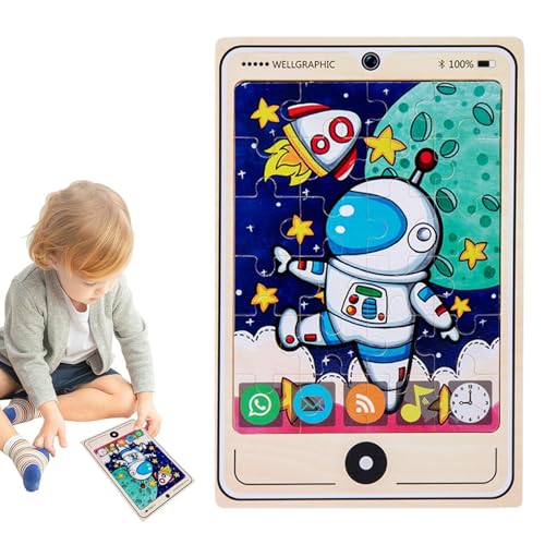Puzzle Spielzeug für Kinder, Holzpuzzles für Kinder | 2D Puzzle Brettspiel - Lernspielzeug für Jungen Mädchen Kinder 3-8 Jahre alt von Generic