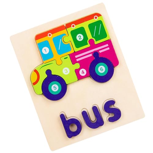 Puzzle aus Holz für Kleinkinder, Holzpuzzle für | Puzzlespiel | Puzzlespiel für die Vorschule, Lernspiel für Wörter, Spielzeug für 3 Jahre und mehr Puzzle aus Holz für Kleinkinder, Holzpuzzle für | Puzzlespiel | Puzzlespiel für die Vorschule, Lernspiel für Wörter, Spielzeug für 3 Jahre und mehr von Generic