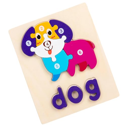 Puzzle aus Holz für Kleinkinder, Holzpuzzle für | STEM-Puzzles Lernspielzeug – Lernspielzeug für Kleinkinder, Farbformen, Wörterlernpuzzle für Puzzle aus Holz für Kleinkinder, Holzpuzzle für | STEM-Puzzles Lernspielzeug – Lernspielzeug für Kleinkinder, Farbformen, Wörterlernpuzzle für von Generic