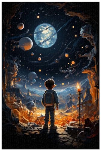 Puzzle für Erwachsene, 1000 Teile, aus Holz, für Astronauten sind die hellsten Sterne am endlosen Nachthimmel. (D ; 500) von Generic