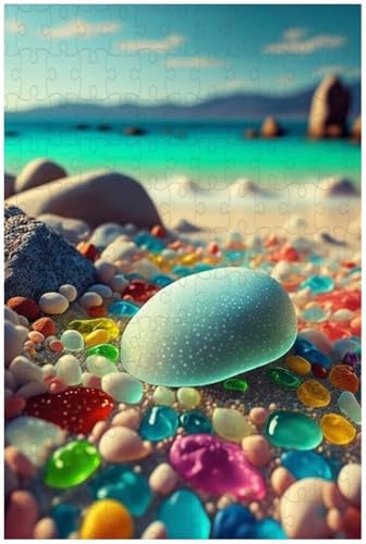 Puzzle für Erwachsene, Bunte Fantasie-Kristallkiesel (A ; 1000 Piece) von Generic