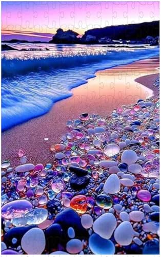 Puzzle für Erwachsene, Bunte Fantasie-Kristallkiesel (D ; 1000 Piece) von Generic