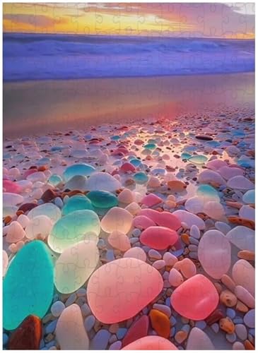 Puzzle für Erwachsene, Bunte Fantasie-Kristallkiesel (H ; 1000 Piece) von Generic