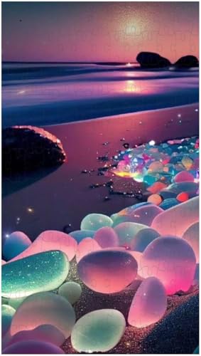 Puzzle für Erwachsene, Bunte Fantasie-Kristallkiesel (K ; 1000 Piece) von Generic