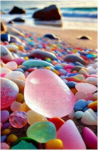 Puzzle für Erwachsene, Bunte Fantasie-Kristallkiesel (N ; 1000 Piece) von Generic